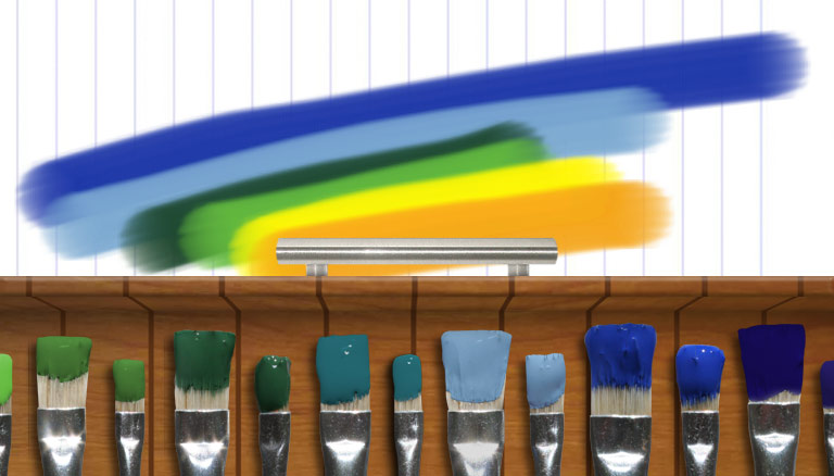Use Brushes to Paint in iPad App