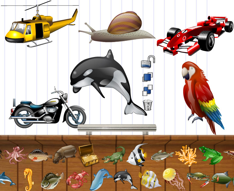 Stickers-in-iPad-app
